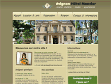 Tablet Screenshot of hotel-monclar.fr